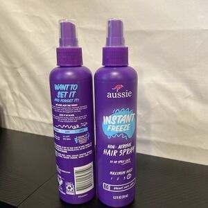 2x Aussie Instant Freeze Non-Aerosol Hair Spray, Maximum Hold, 8.5 fl oz